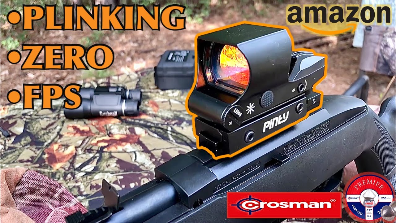 Crosman 1077: сколько выстрелов в одном баллончике с CO2? Коллиматорный прицел Pinty 1x28x40