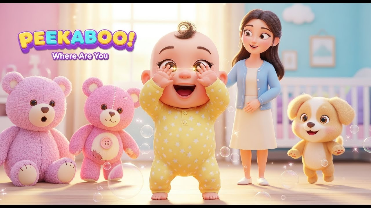 Peekaboo Where Are You? 👀✨ | Fun Baby Song for Toddlers | Learn & Play Nursery Rhyme