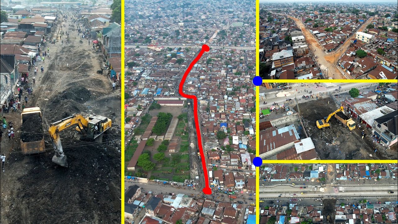 🚨 N'djili : Construction d'une nouvelle route au quartier 6 qui va relier Maître Croquet & Cecomaf !