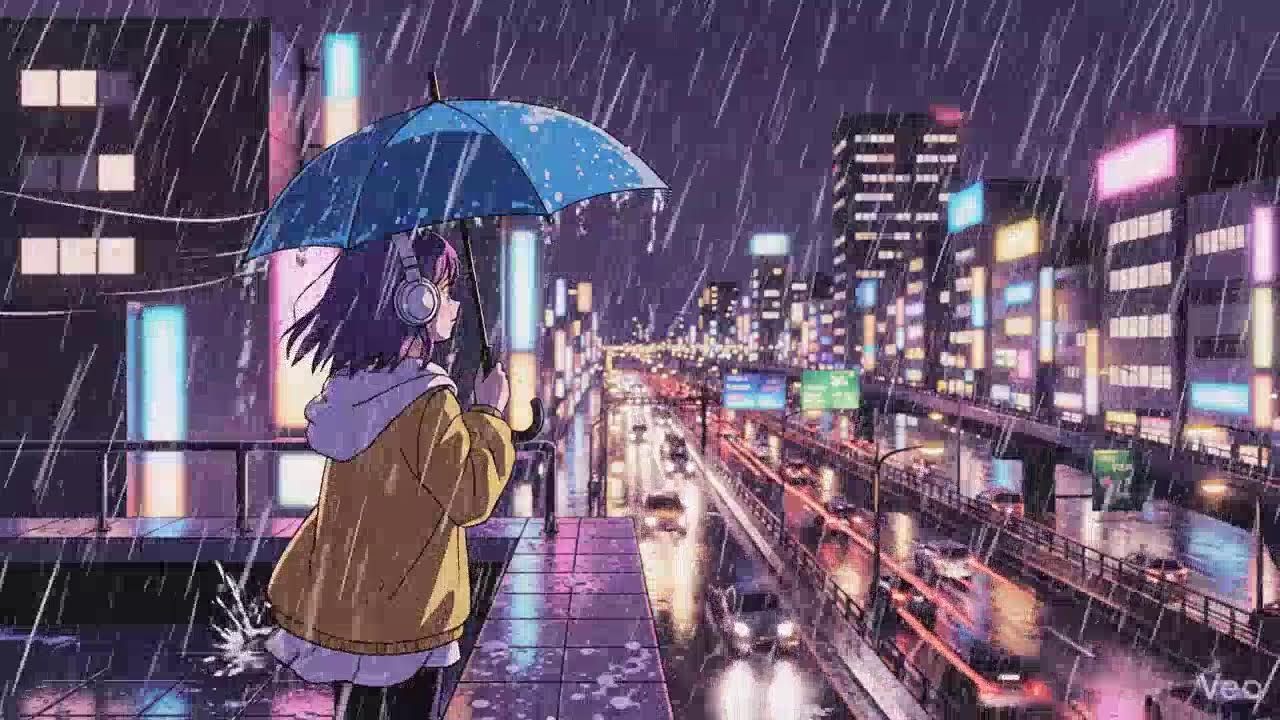 Japanese Rainy Night 🌧️ Chillhop Lofi Study Music