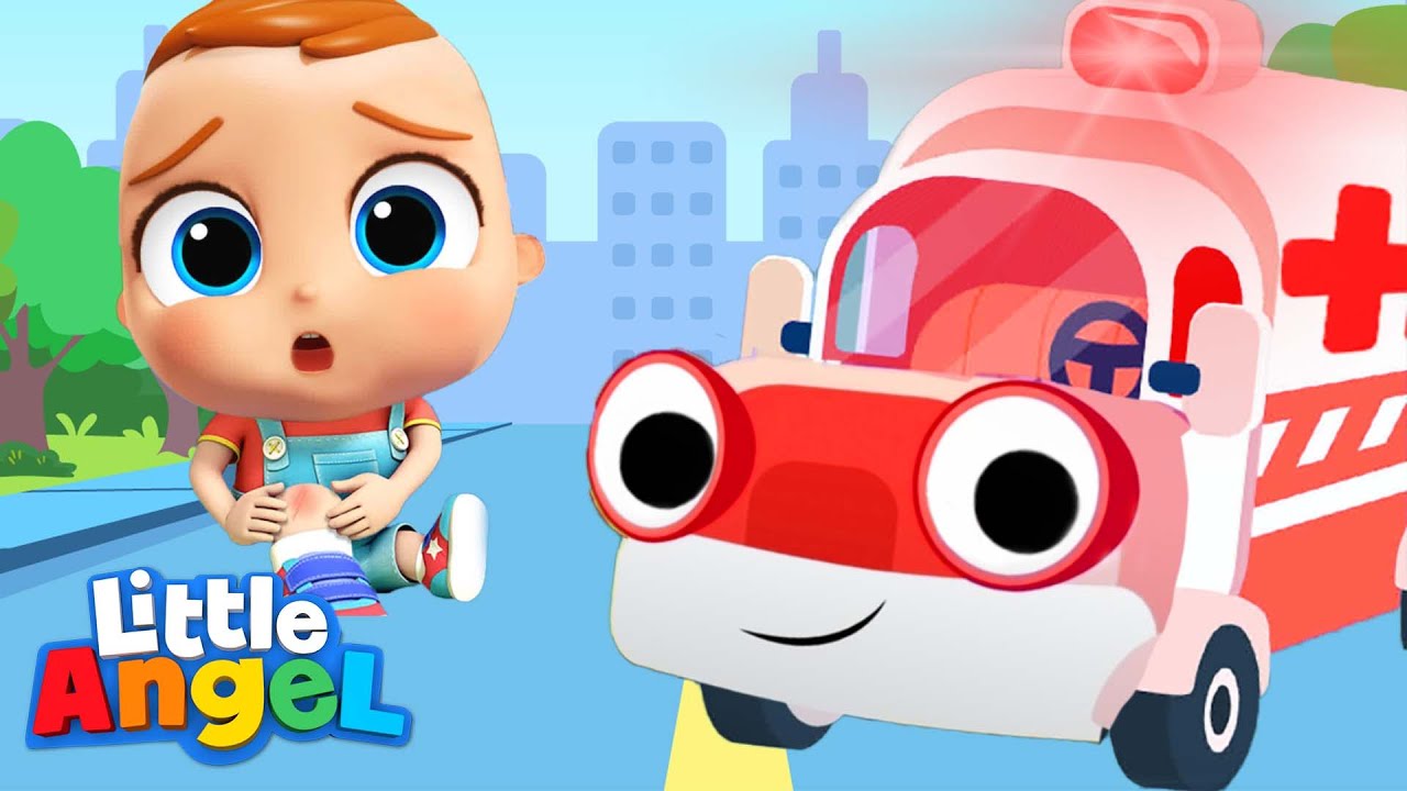 Ambulance Rescue Team | Little Angel Nursery Rhymes and Kids Songs