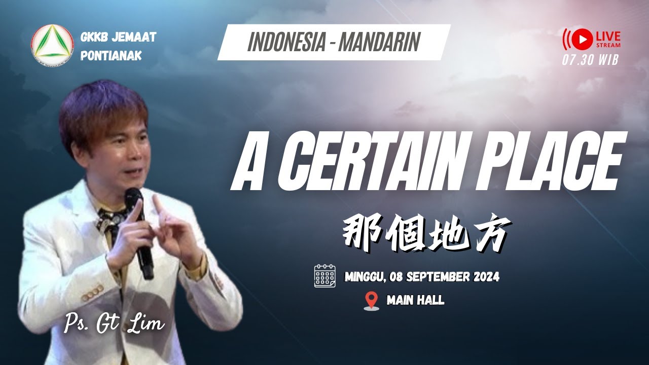 Ibadah Raya GKKB Pontianak 08 September 2024
