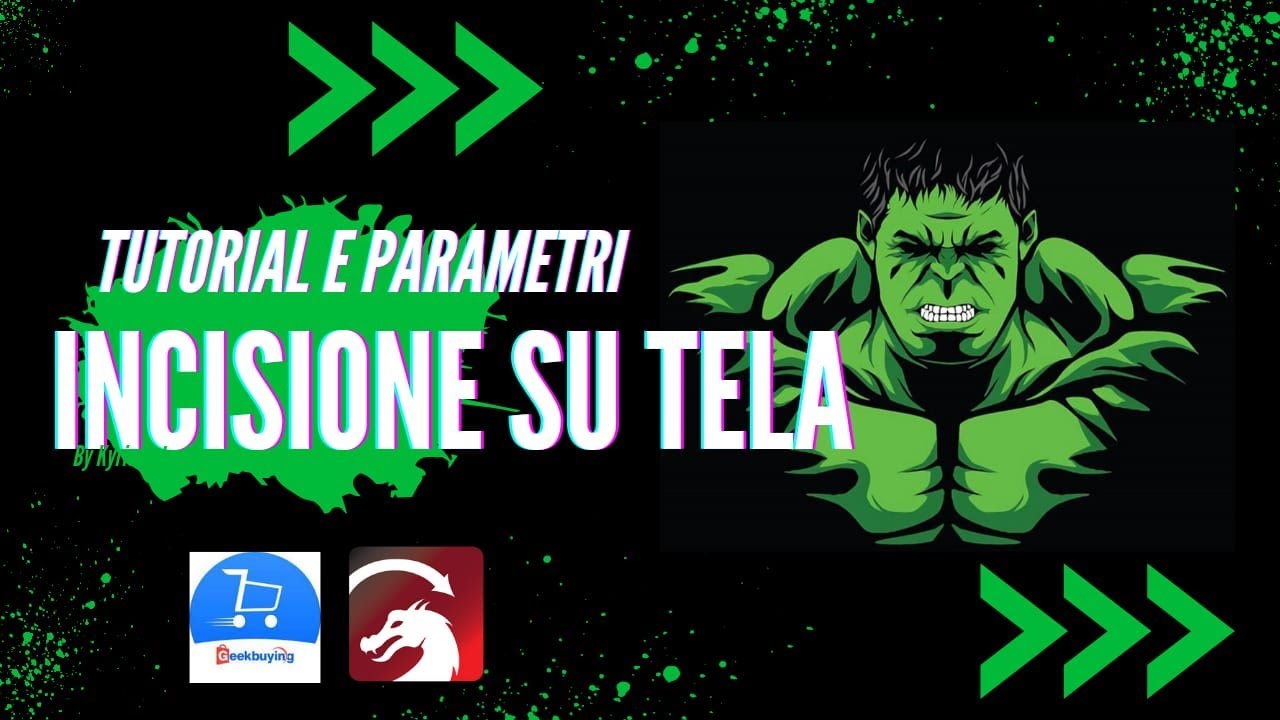 INCISIONE SU TELA - TUTORIAL E PARAMETRI  - LIGHTBURN E MECPOW X3 PRO(12&deg; Anniversario Geekbuying)