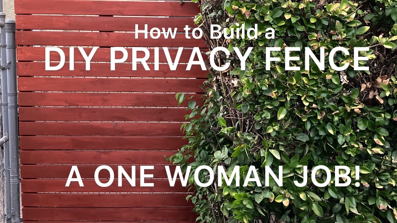 DIY PRIVACY FENCE/SCREEN