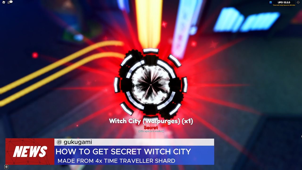 HOW TO GET SECRET WITCH CITY PORTAL IN ANIME ADVENTURES WIKI | ROBLOX
