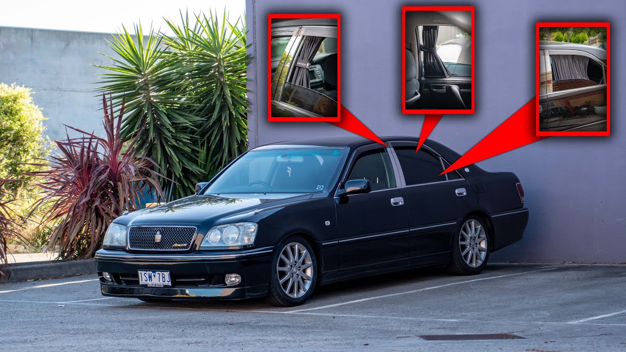 Installing VIP CURTAINS for the TOYOTA CROWN! | Junction Produce