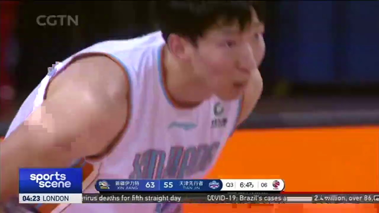 Zhou Qi dropped 20 points and 10 rebounds to lead Xinjiang claim the victory 105-93 against Tianjin