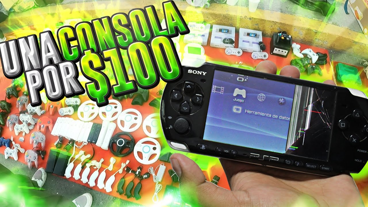 Consigo una consola por $100 pesos (5 USD) en el TIANGUIS ft SR1 | Consolas baratas en México
