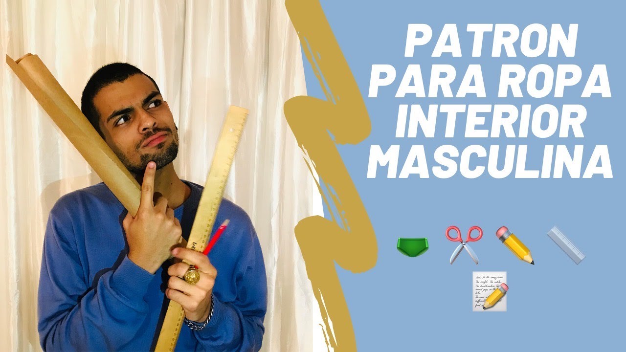 Patrón para ropa interior masculina 🩲 ✂️📝📏🧵