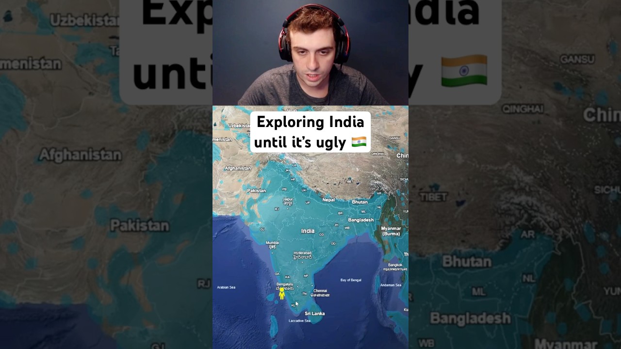 Исследуем Индию, пока она не станет уродливой 🇮🇳 #путешествия #googleearth #индия #geoguessr