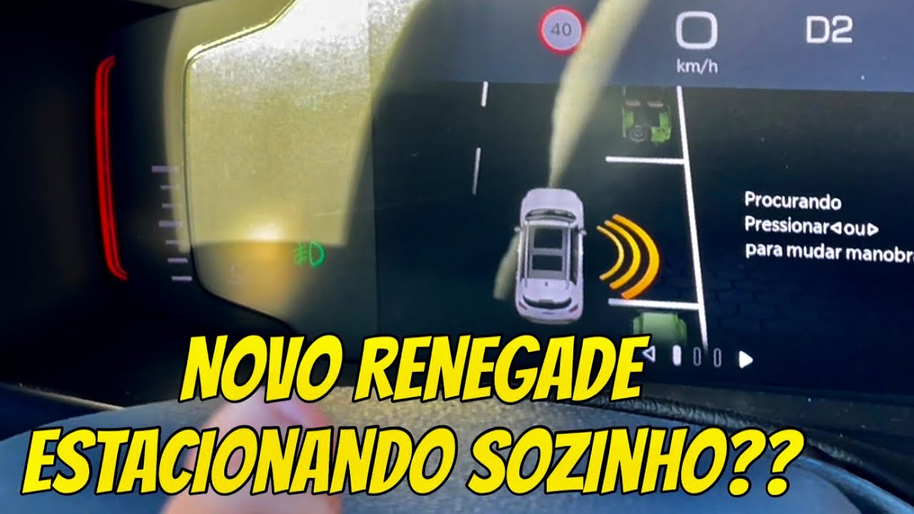 PARK ASSIST DO NOVO JEEP RENEGADE 2022 E ALGUMAS OUTRAS FUNÇÕES.