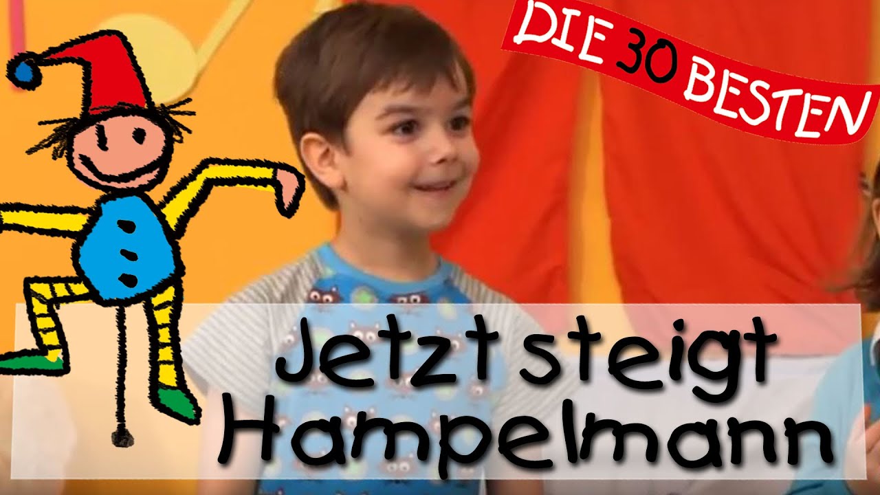 👩🏼 Jetzt steigt Hampelmann - Singen, Tanzen und Bewegen || Kinderlieder