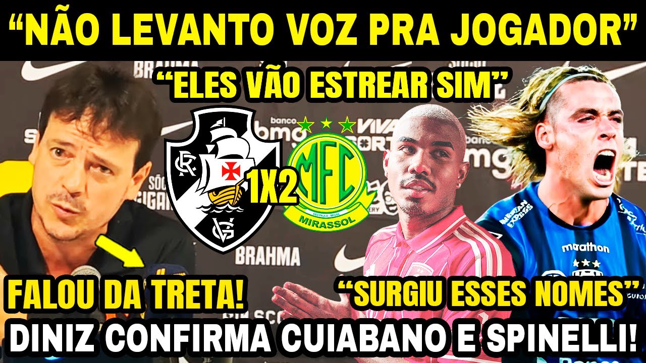 DINIZ CONFIRMA REFORÇOS! 😱 