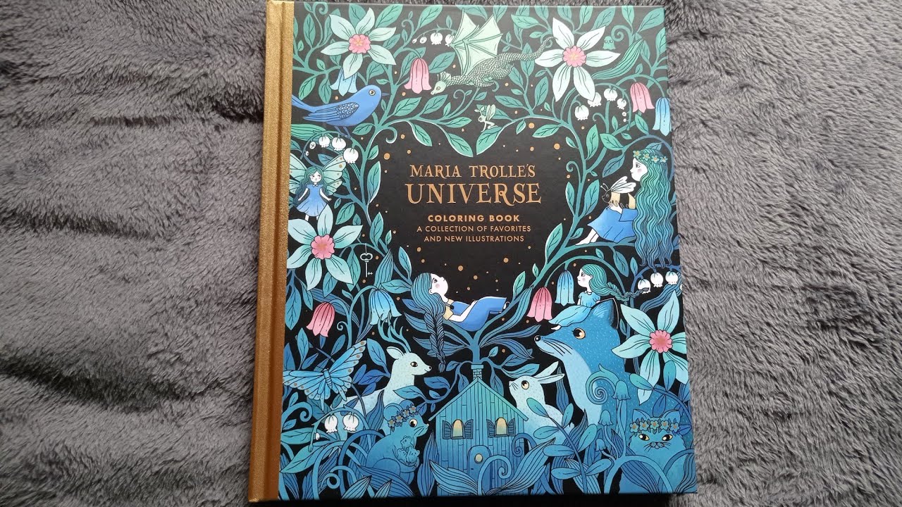 Maria Trolle's UNIVERSE COLORING BOOK: collection of favorites & new illustrations FULL FLIP-THROUGH