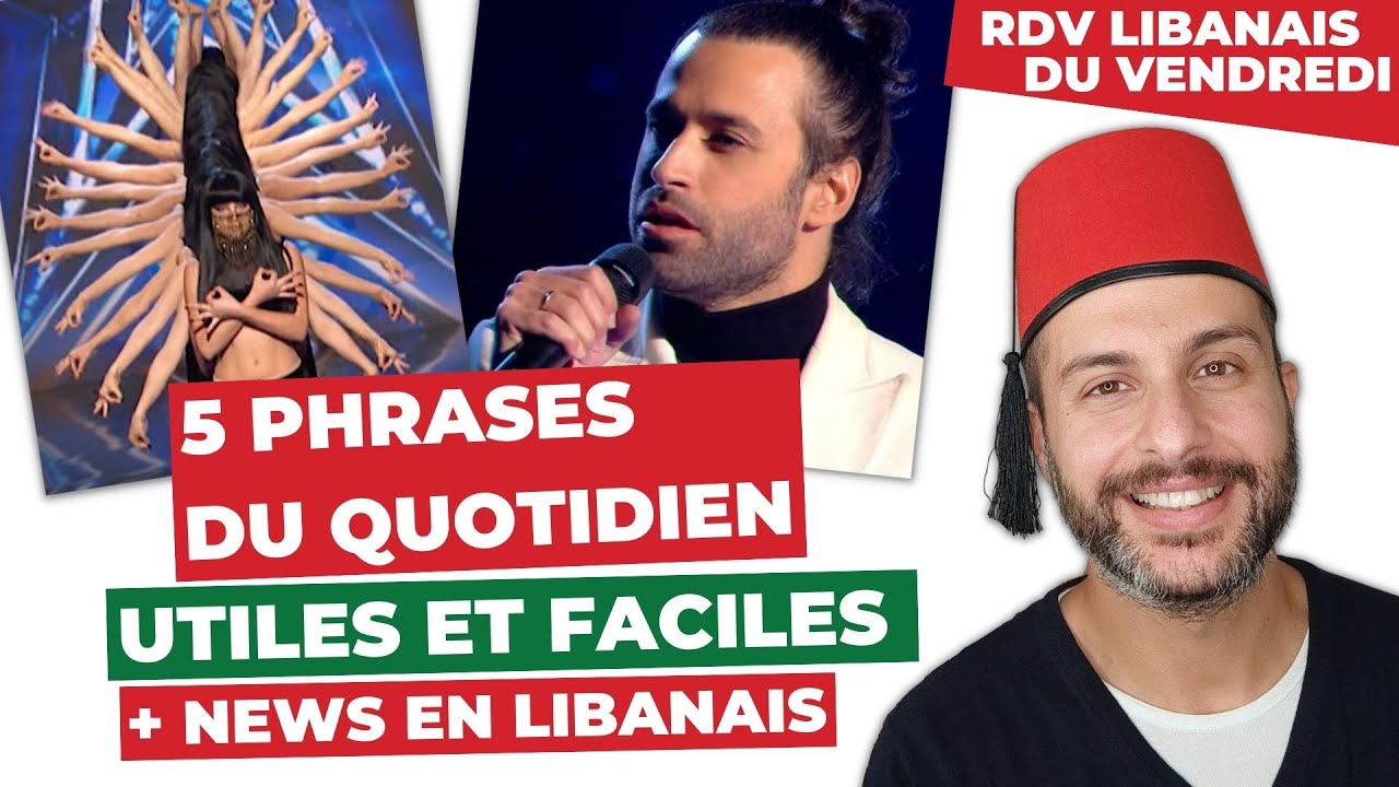 🇱🇧 5 Phrases LIBANAISES Du Quotidien UTILES Et FACILES (+ News Liban) - Arabe Levantin