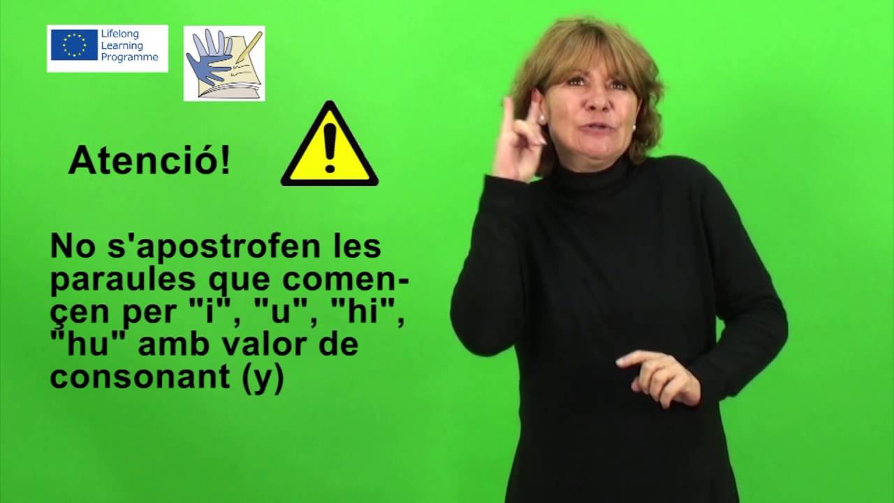 DEAFLI LSC- APOSTROFACI&Oacute; EN LLENGUA CATALANA