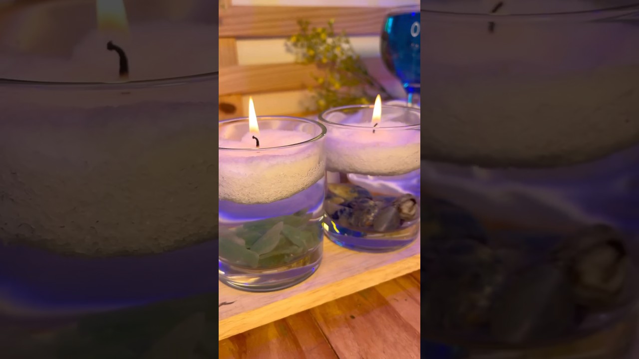 VELA COM CRISTAIS E &Aacute;GUA! 🕯️💎💦