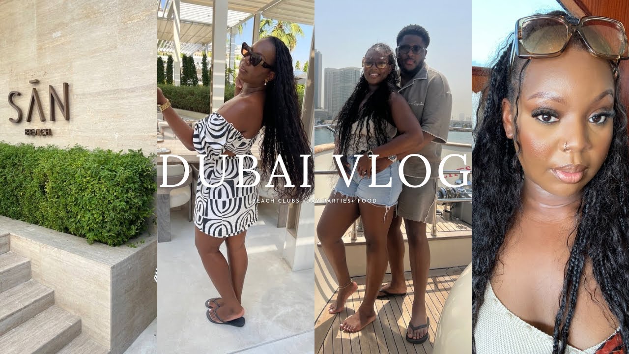 DUBAI VLOG | BAECATION 🤍| BEACH CLUB, YATCH, RESTAURANTS, GOLD SOUK+ MORE