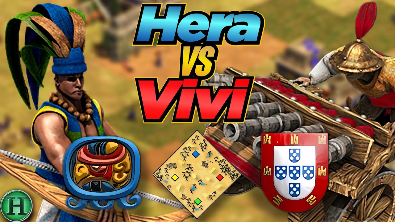 Mayans vs Portuguese | 1v1 Arabia | vs Vivi | AoE2