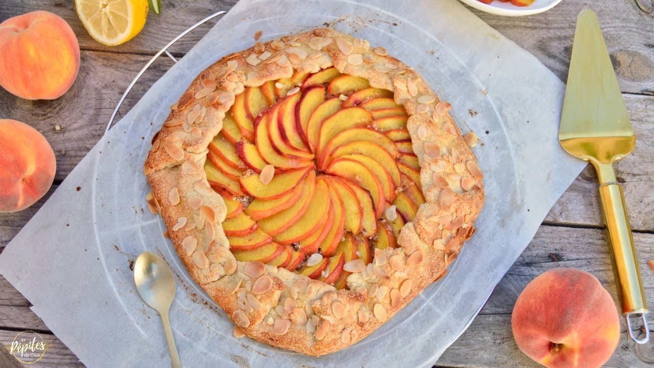 TARTE RUSTIQUE AUX PÊCHES JAUNES