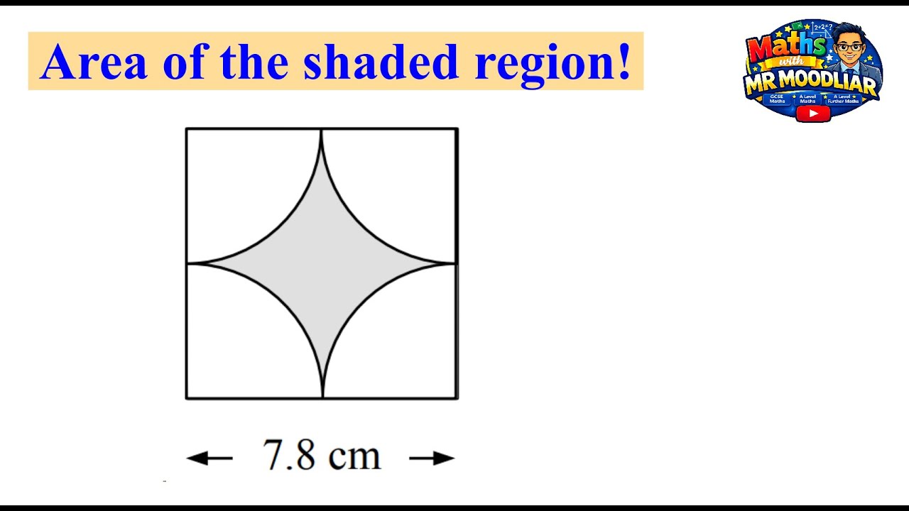 GCSE & IGCSE Maths - Area of the shaded region using sectors with Mr Moodliar