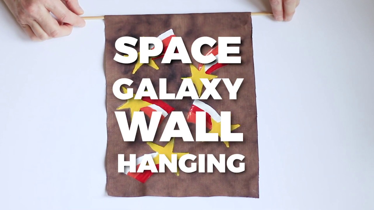 DIY Space Galaxy Wall Hanging