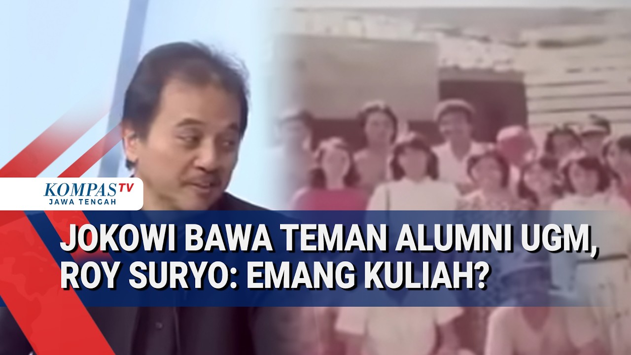 Jokowi Bawa Teman Alumni UGM, Roy Suryo: Emang Kuliah?