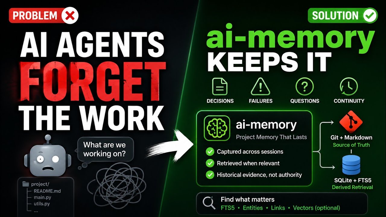 Почему ИИ-агенты забывают о проделанной работе и как ai-memory её сохраняет