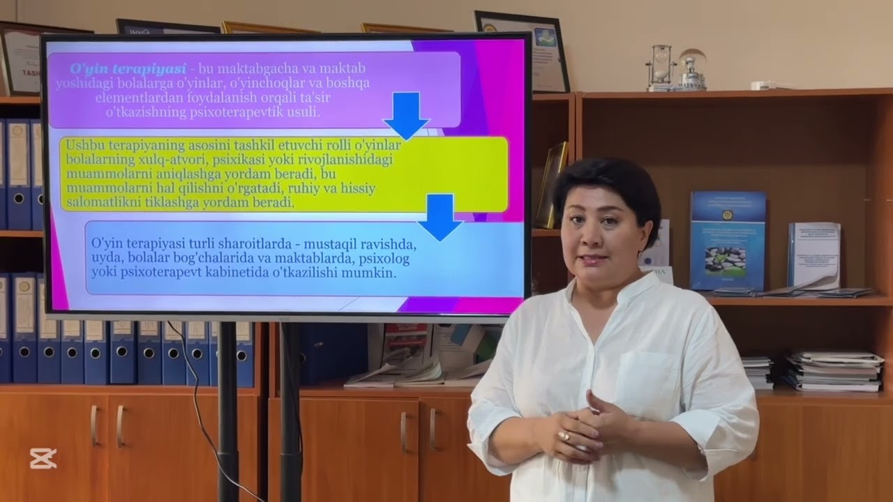 ART TERAPIYA : O’YIN TERAPIYASI BILAN DAVOLASH #maktabgachatalim #ustozlar #videodars
