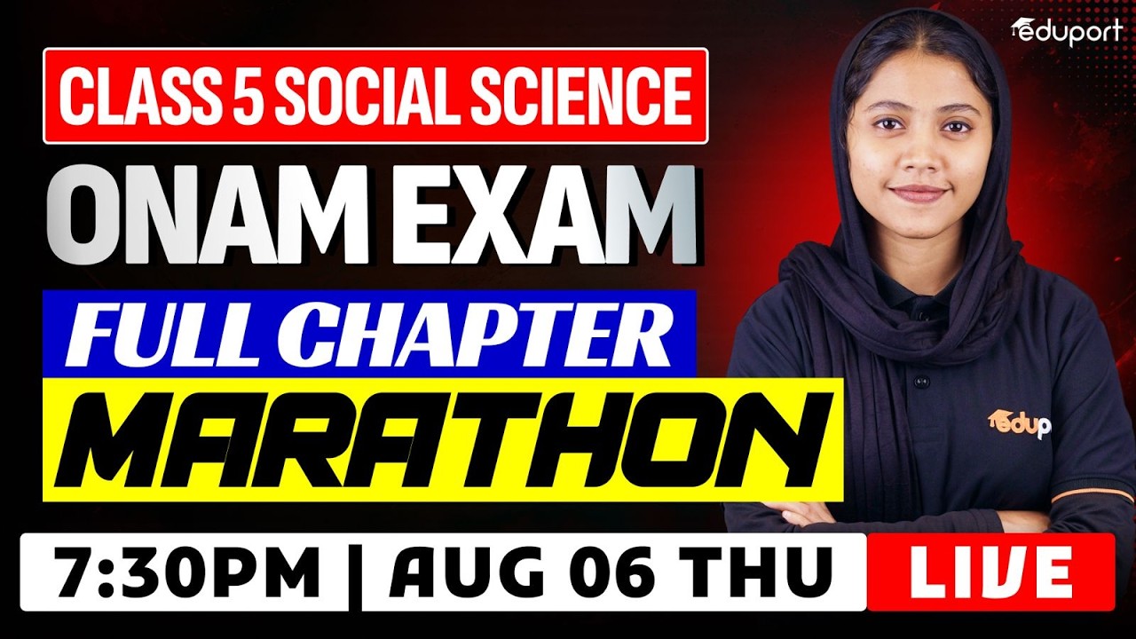 Class 5 | Socialscience | Onam Exam Full chapter Marathon  | Eduport Class 5