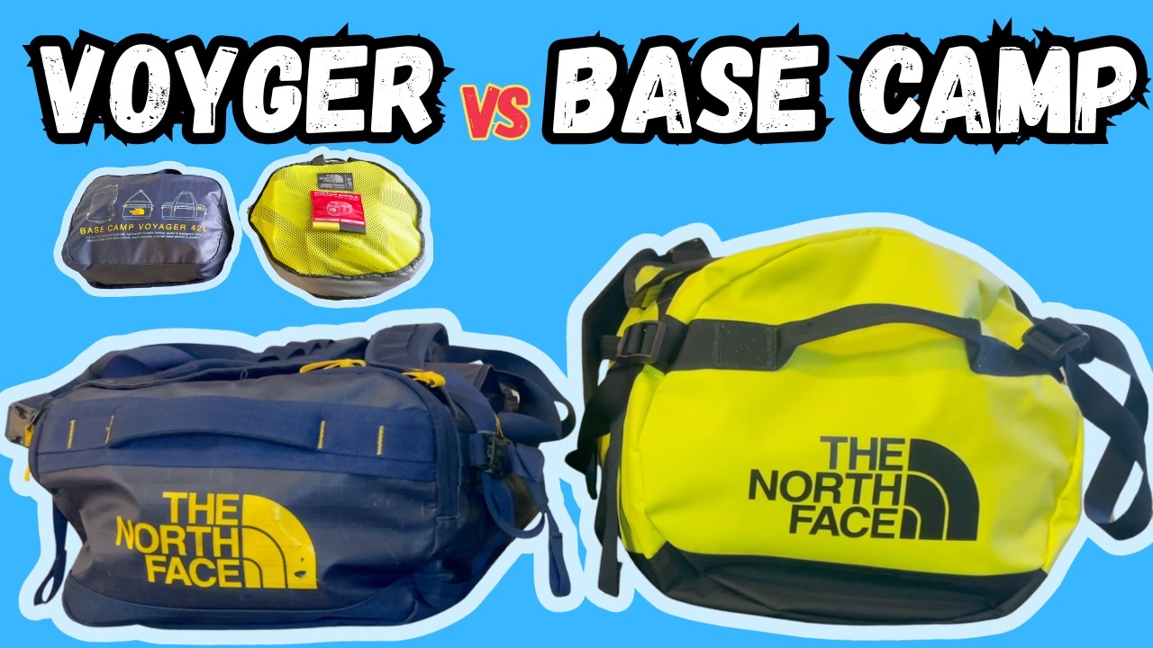 Which duffel bag is better? North Face Voyger vs Base Camp Duffel in 5 minutes 