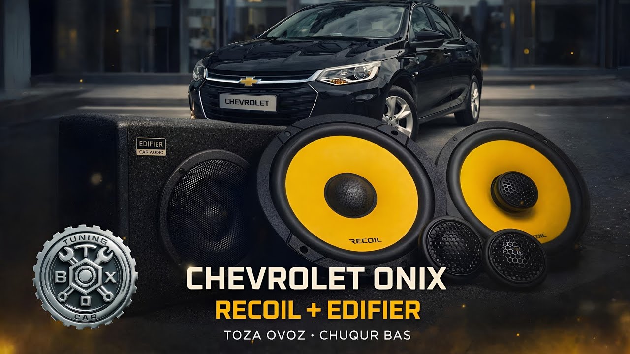 AVTOZVUK O‘RNATISH 🔊 RECOIL DYNAMIKLAR + EDIFIER 8" SABVUFER | УСТАНОВКА АВТОЗВУКА