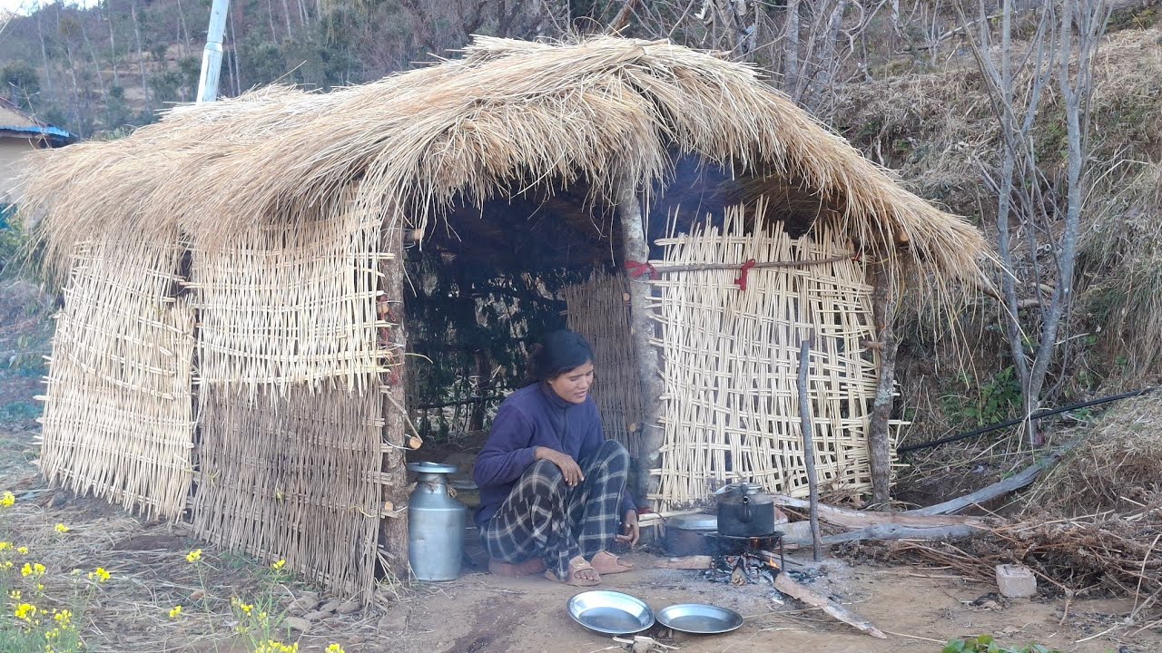 Nepali Beautiful Girl cooking in the western part of Nepal ll Cooking A Famous Nepali food Dal vat l