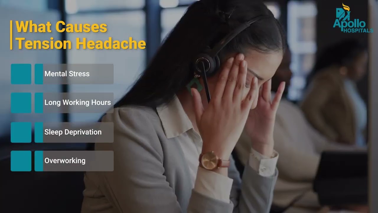 What causes tension headaches?