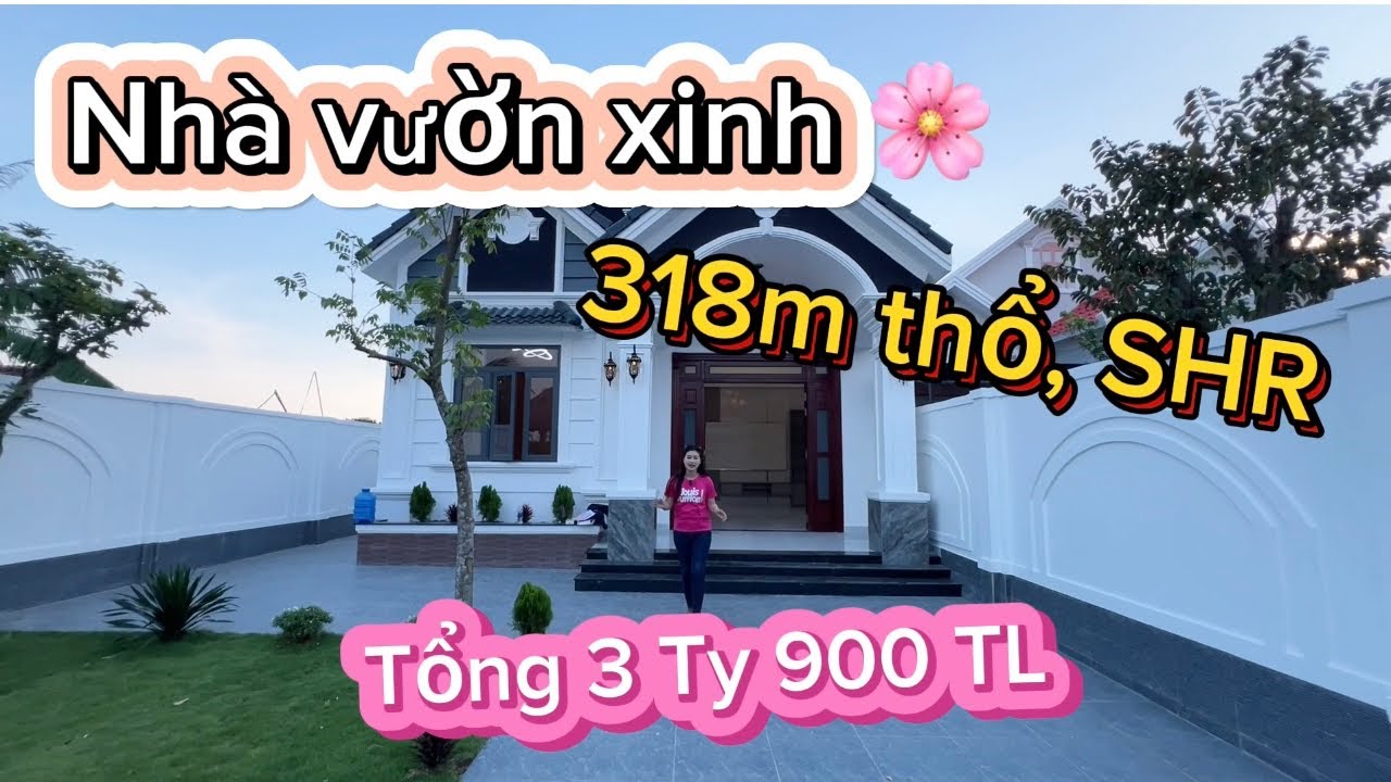 [ NHÀ CẦN GIUỘC ] BÁN nhà vườn siêu xinh 318m thổ Giá 3 Tỷ 900 TL 🌸