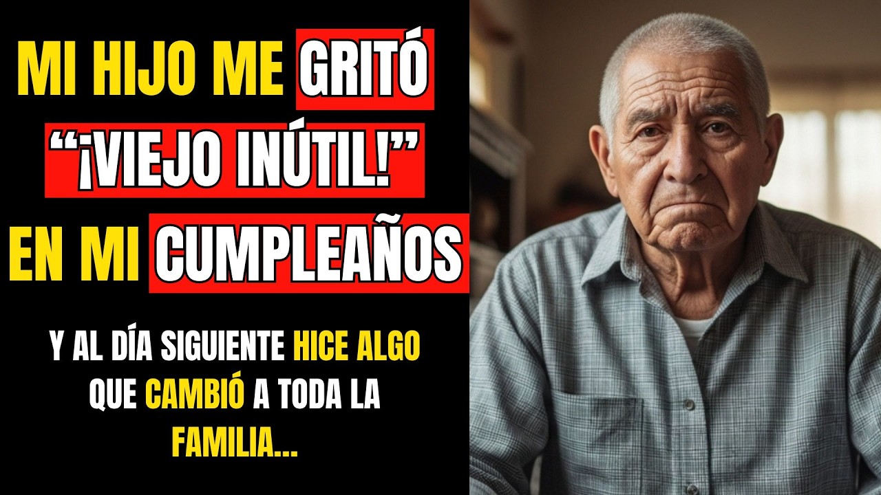 En mi propia fiesta de cumpleaños, mi hijo gritó “¡VIEJO INÚTIL!” - Así respondí frente a todos…