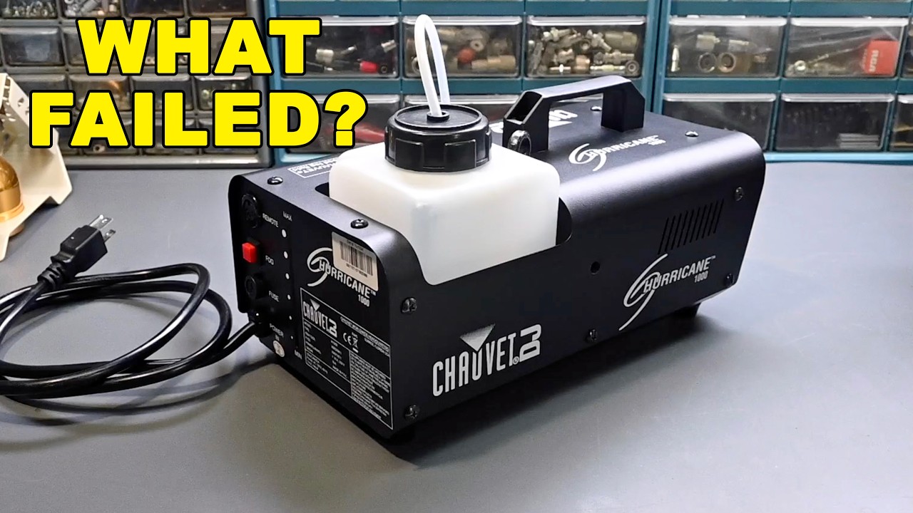 Chauvet DJ Hurricane 1000 Fog Machine Troubleshoot And Repair