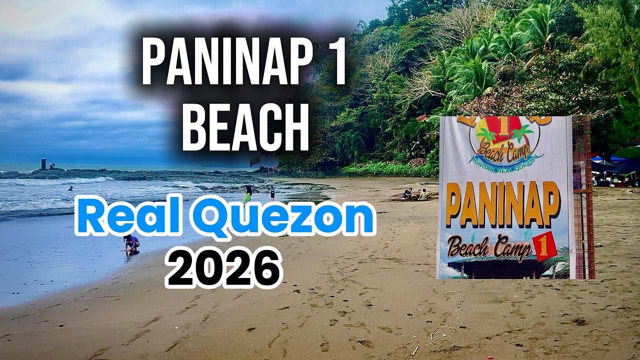 Free Beach sa REAL Quezon 2026 #realquezon  #paninapbeach  #beach  #oceanwaves 