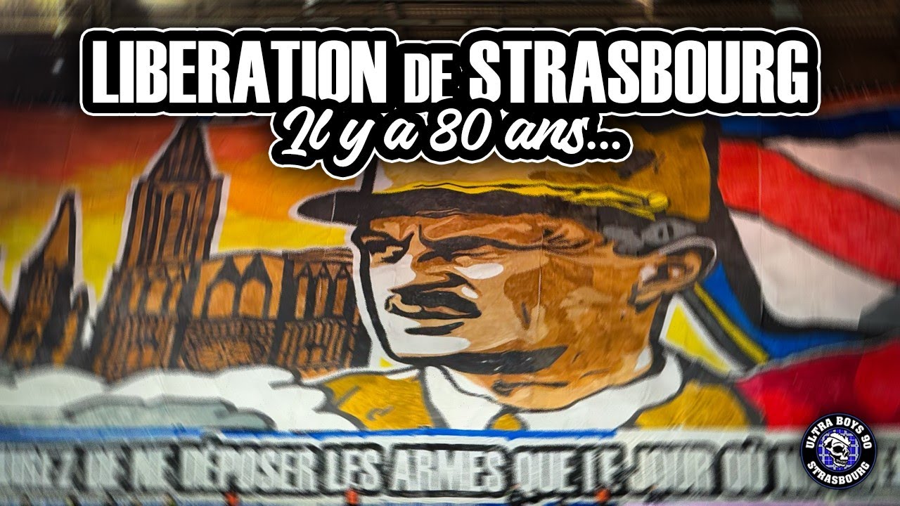 RCS - REIMS (08.12.24) - TIFO 80 ANS LIBERATION DE STRASBOURG