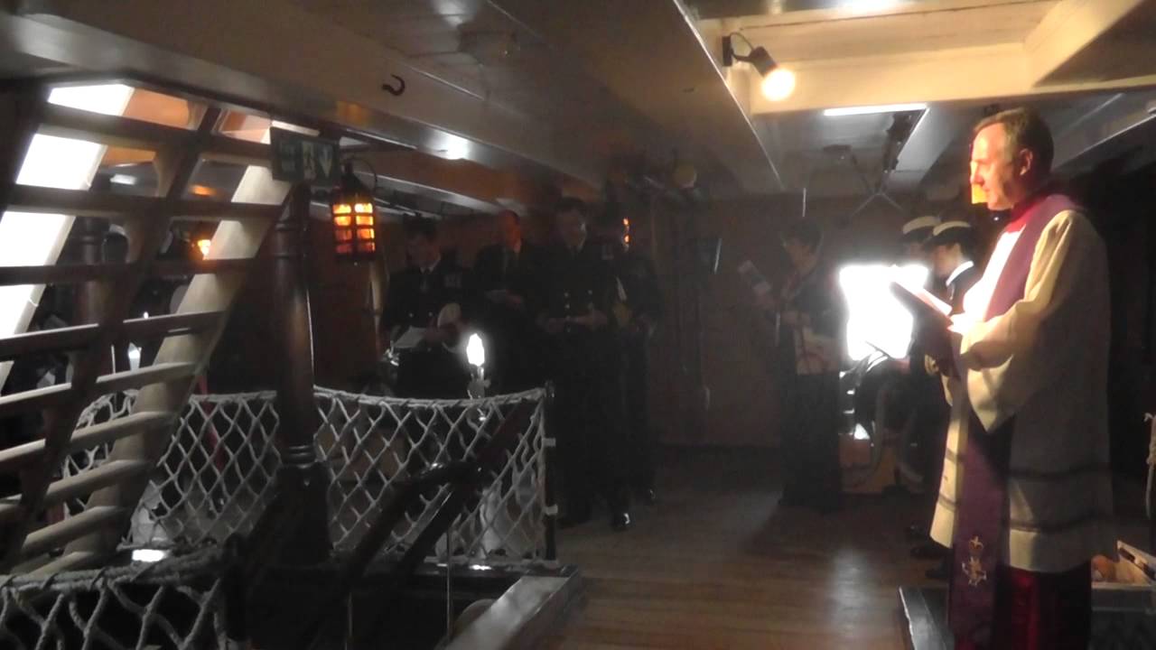 Trafalgar Day Ceremony 2013 on-board HMS Victory