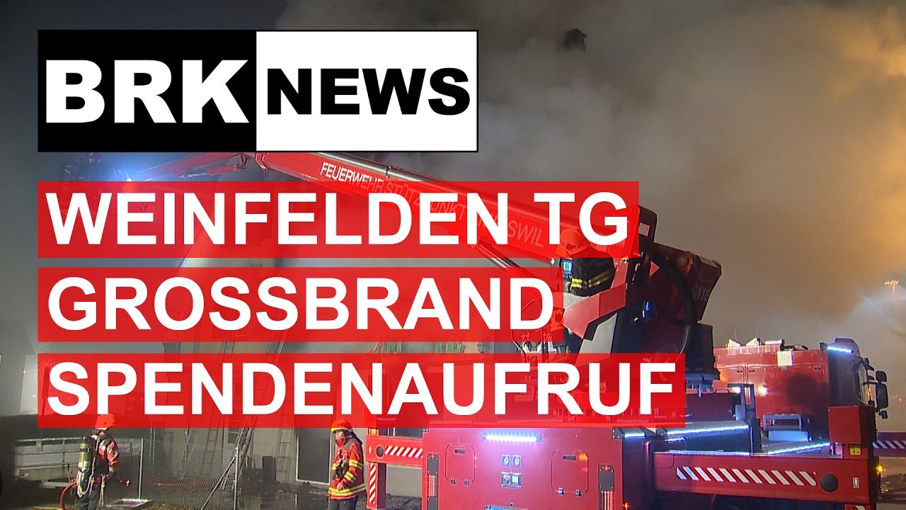 Weinfelden TG: Brand in Wohn- und Geschäftshaus