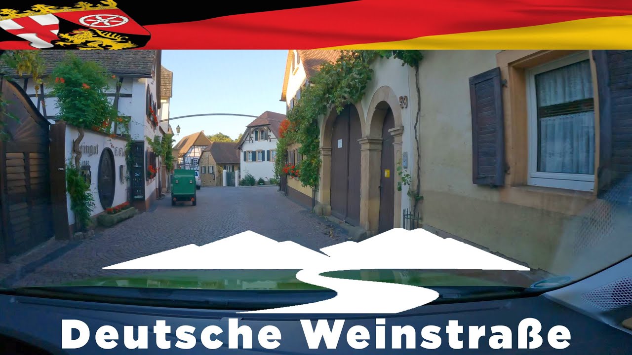 Scenic Drive Germany: Deutsche Weinstraße (Bad Dürkheim - Neustadt a.d. Weinstraße) | 4K