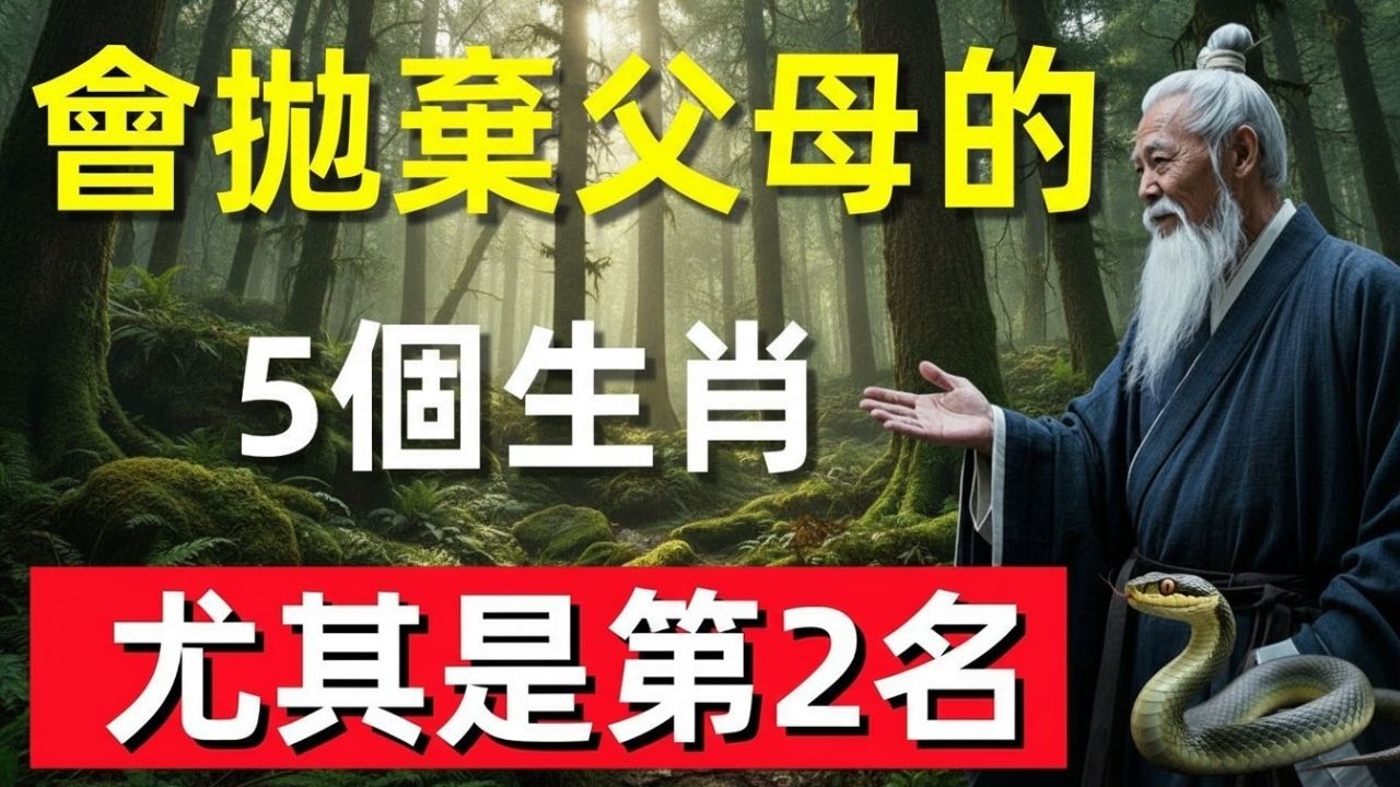 會拋棄父母的5個生肖，尤其是第2名！簡直就是大逆不道！#修行思維 #修行 #福報 #禪 #道德經 #覺醒 #開悟 #禅修☯