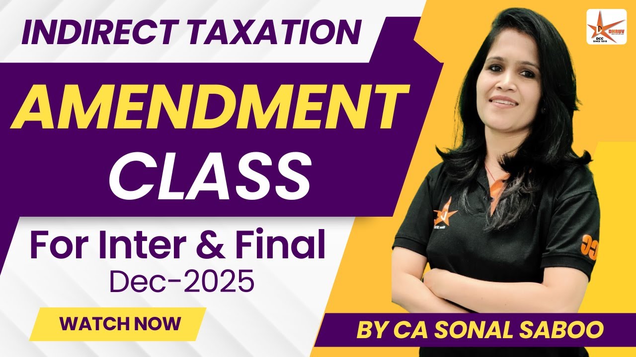 IDT Amendments For CMA Final/ Inter Dec  25 Exam #cma #cmainter #cmafinal #gstamendments