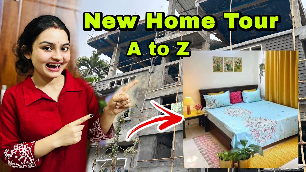 নতুন ঘৰৰ Home Tour😍 A to Z 🏠// অলপ বলেগ কৈ বনালো ​🙂 @HelloNamaskar13 #hometour #assamesecouplevlogs 