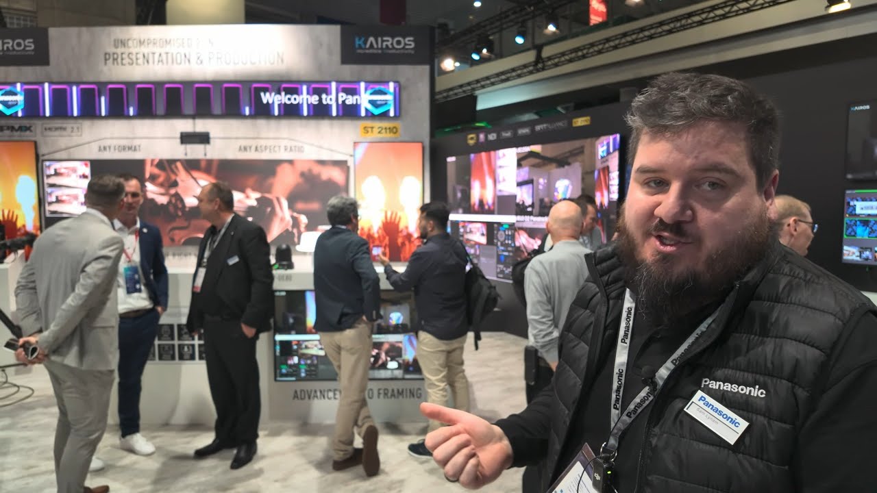 Panasonic KAIROS v2: IPMX switcher, custom HDMI 4x4 I/O, 36-PIP multiview control