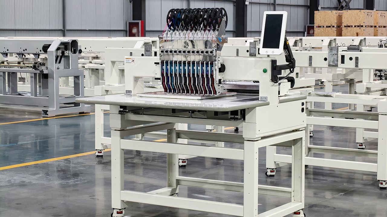 Automatic Sequin Punch Press Machine Garment Computerized Hotfix Spangle Motif Setting Machinery