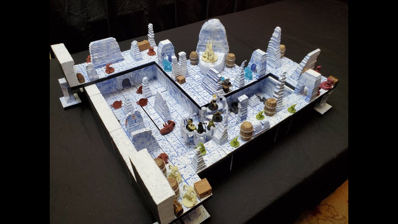 #069 Modular Ice Caverns - Part 1 - Cutting the Ice - Cavern Ice walls - D&d, Pathfinder