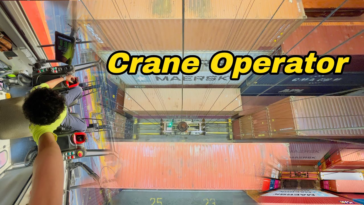 Container Handling with RTG Crane 