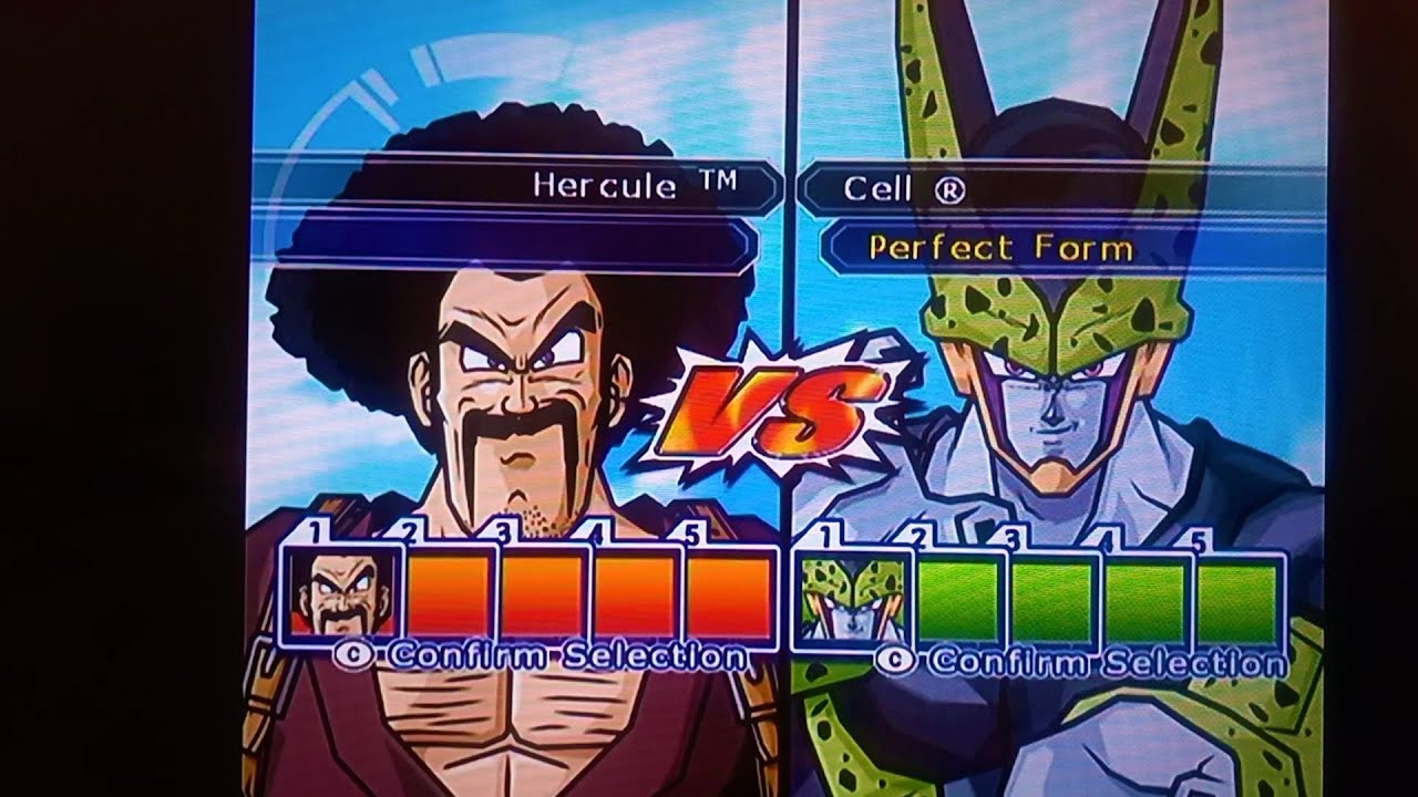 DBZ Budokai Tenkaichi 2- Hercule vs cell